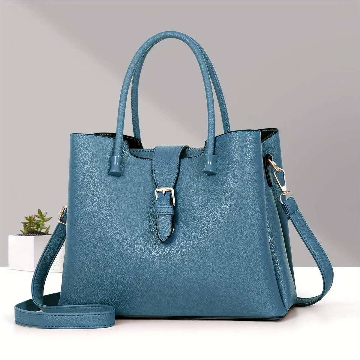 European Pure Color Shoulder Bag