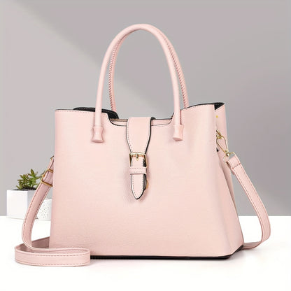 European Pure Color Shoulder Bag