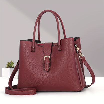 European Pure Color Shoulder Bag